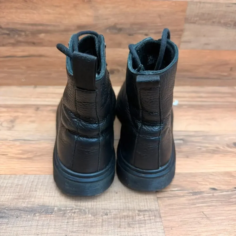 Dr Martens Womens Size 9 Black Leather Combat Boots UK 7 Lace Up 8 Eye Docs